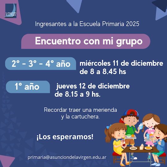 Encuentro con mi grupo Escuela Primaria