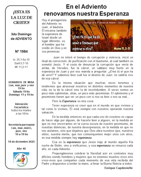 Esta es la luz de Cristo