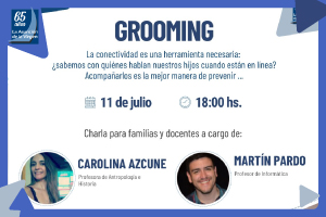 Grooming, charla para familias y docentes