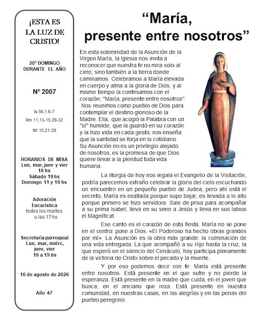 Esta es la luz de Cristo