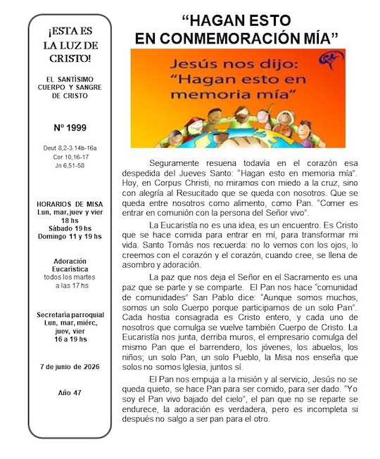 Esta es la luz de Cristo