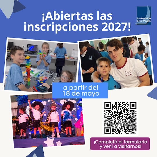 Abiertas las inscripciones para el Ciclo Lectivo 2027